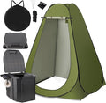 Portable Toilet Kit Larger Size Portable Camping Toilet with Pop-Up Privacy Tent and Poo Gel Toilet Bags Width of 4.93 Feet Tent Washable Outdoor Showers Changing Rooms