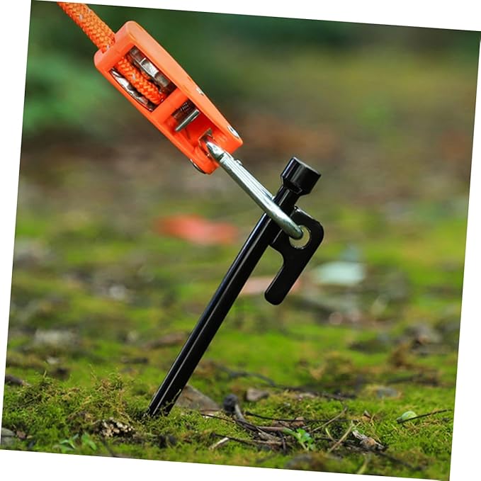 10Pcs Heavy Duty Ground Stakes for Tents Multi Function Outdoor Pegs for Camping and to Install and Soil Anchors Includes Storage Bag for Beach