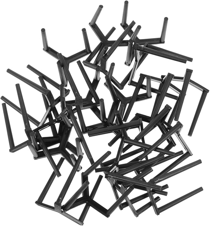 GLEAVI Pizza Stand Tripod Protectors 200Pcs Reusable Plastic Pizza Saver for Takeaway Preventing Sticking and Crushing Serving Rack