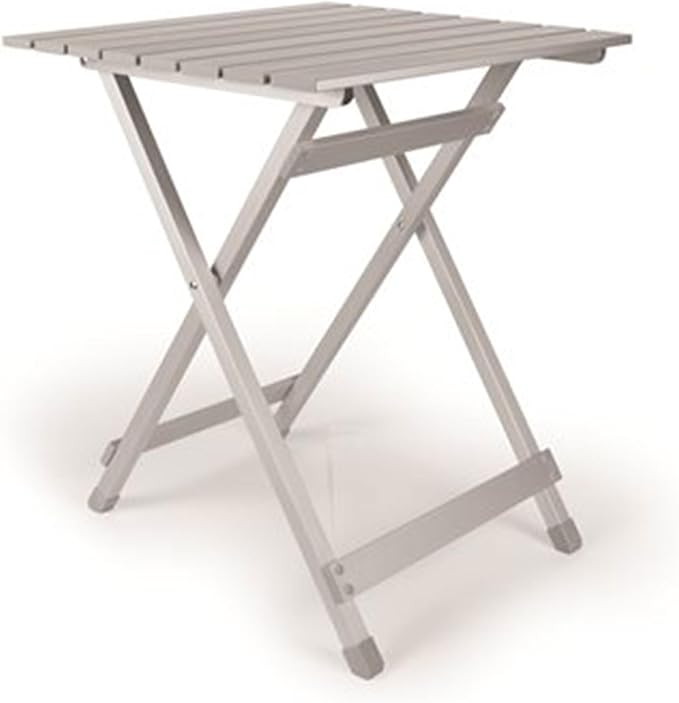 Camco 2 Pack Large Durable Aluminum Fold Away Design Multi Use Outdoor Sidetable