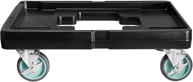 29A-153 Six-Pan Food Carrier Dolly Black