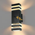 Motion Sensor Outdoor Wall Lights with 3 Lighting Modes Dusk to Dawn Porch Light with Bulbs Include IP65 Waterproof Modern Black Wall Sconce for Patio Garage Front Door