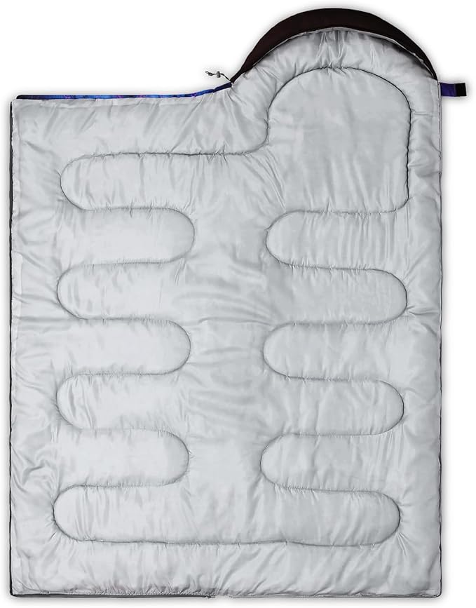 QOOMO Camping Sleeping Bags3 Season Warm &amp Cool WeatherLightweightWaterproof Sleeping Bags for Adults &amp KidsTravelingand OutdoorsCamping Gear Equipment