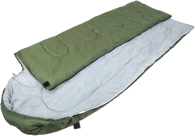 Outdoor Sleeping Bag Thermal Envelope Hooded Waterproof Sleeping Bag Lazy Bag Travel Warm Sleeping Bags Camping Hiking