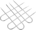 4Pcs Heavy Duty U Shaped Landscape Stakes for Ground Fixing Weather Resistant Anchoring Tools for Camping Gardening and Turf Protection Durable Lawn Stakes for Outdoor