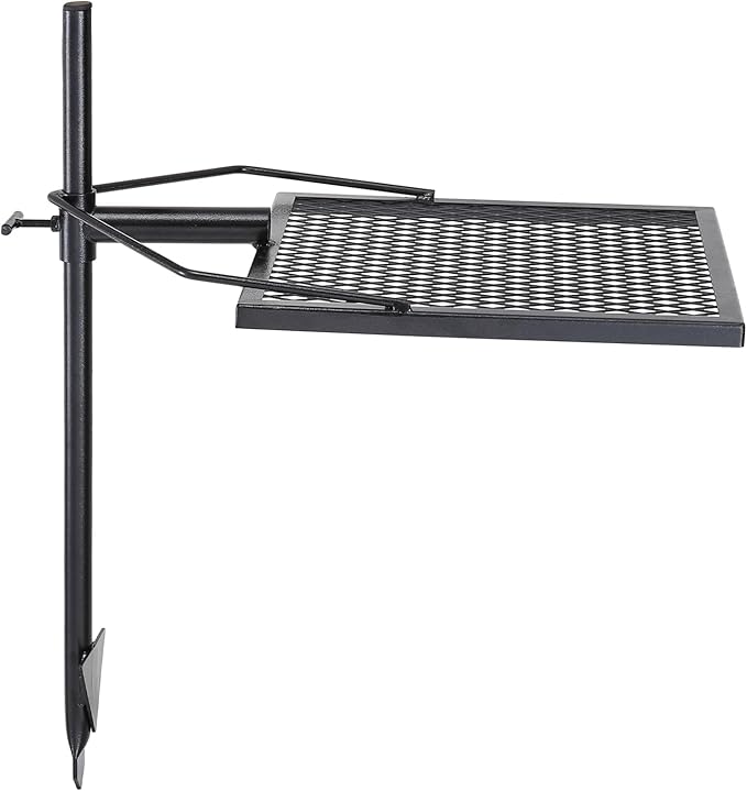 VEVOR Swivel Campfire Grill Fire Pit Grill Grate over Fire Pits Heavy Duty Steel Grill Grates 360° Adjustable Open Fire Outdoor Cooking Equipment Portable Camp Fire Racks for Camping Outdoor BBQ