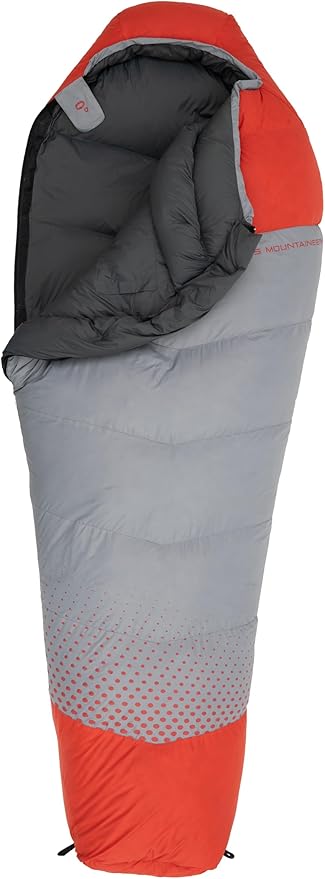 ALPS Mountaineering Zenith 0° Sleeping Bag – Lightweight Down Mummy Sleeping Bag with Hydrophobic Down Insulation Draft Collar &amp Compression Sack for Cold Weather Camping and Backpacking