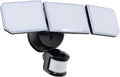 Guardian Flood and Security Wall Light with 3 Lights 3400 Lumens 30 Watts and Programmable Motion and Photo Sensor in Black