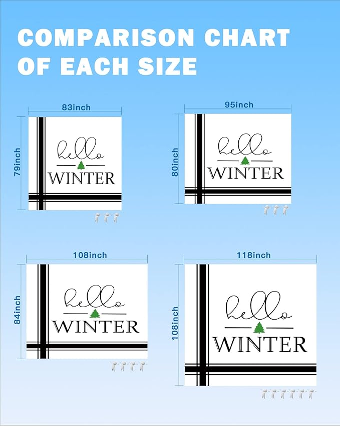 Beach Blanket Waterproof Sandproof Christmas Hello Winter Quotes Quick Drying Beach Mat with 4 Stakes White Black Modern Stripes Lightweight Picnic Blanket for Travel Camping Outdoor 118x108