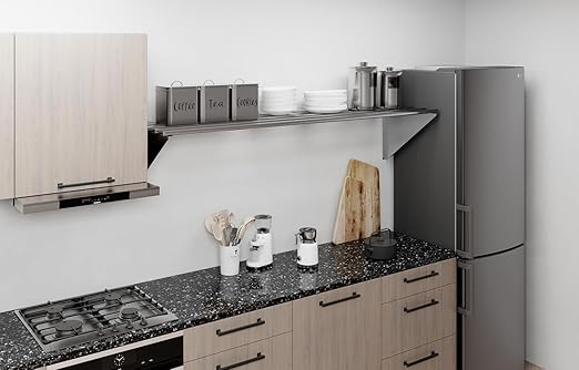 18 x 72 Commercial Stainless Steel Tubular Wall Shelf – Heavy Duty | NSF Certified Kitchen Storage Rack