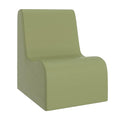 Children's Factory Contour Chair Mix-and-Match Classroom Seating Foam-Filled and Water-Resistant Flexible Seating for Classroom Elementary Size Medium Sage