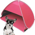 Mini Head Shelter Tent 1 Pack Foldable Pop Up Beach Tent Sun Shelter for Anti-UV Pet &amp Outdoor Camping Picnic Beach Pink-Vinyl L