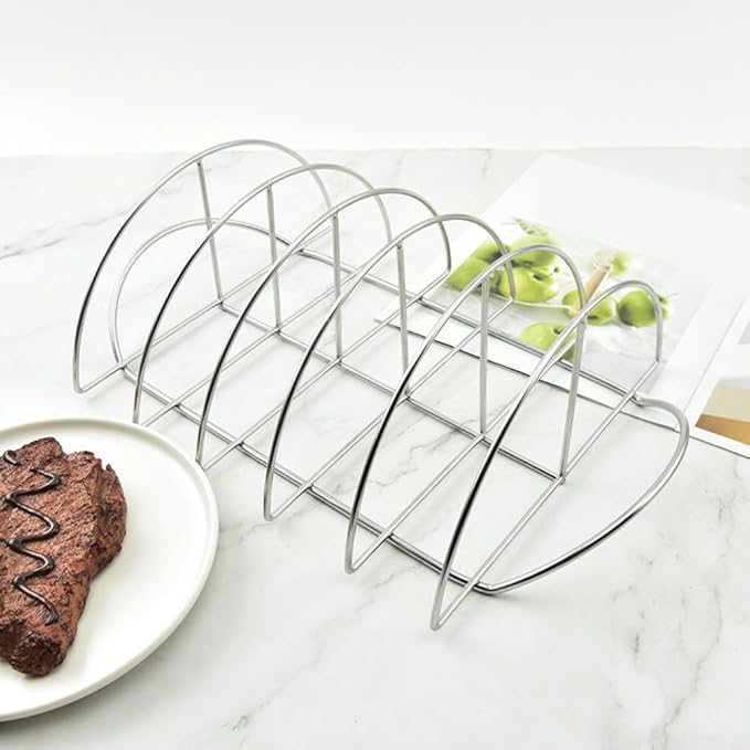 Half circle steak barbecue grill for grilling thick steaks chicken wings vegetables and seafood with optimized heat flow and rust resistant materials