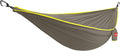 Grand Trunk TrunkTech Single Hammock | Lightweight Ripstop Nylon Camping &amp Travel Hammock 11 ft 500 lb Capacity Includes Carabiners | Warm Gray/Yellow