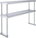 AmGood Double OverShelf Stainless Steel NSF - Many (48 Long x 12 Deep)