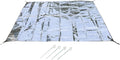 Double Sided Aluminum Foil Pad Portable Waterproof Camping Mat for Hiking Beach Tent 200x200cm