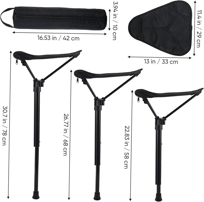 Folding Stool Chair for Adults Compact Outdoor Portable Seat Beach Chair