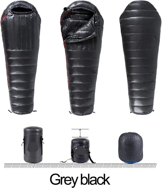 Upgraded Water-Repellent Goose Down Sleeping Bag – Premium Winter Camping &amp Glamping Gear