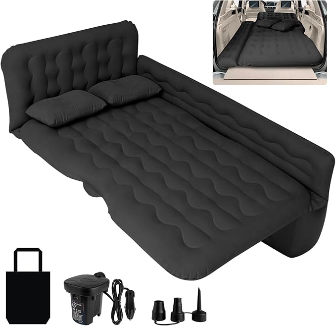 SUV Air Mattress Camping Bed - Car Mattress Back Seat Portable Foldable Car Air Bed SUV Sleeping Pad Car Bed Mattress for Sedan SUV Truck 1#1