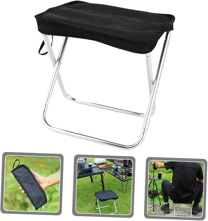 Folding Camping Chair Portable Stool Lightweight Comfortable Bench for Adults Multi-Purpose