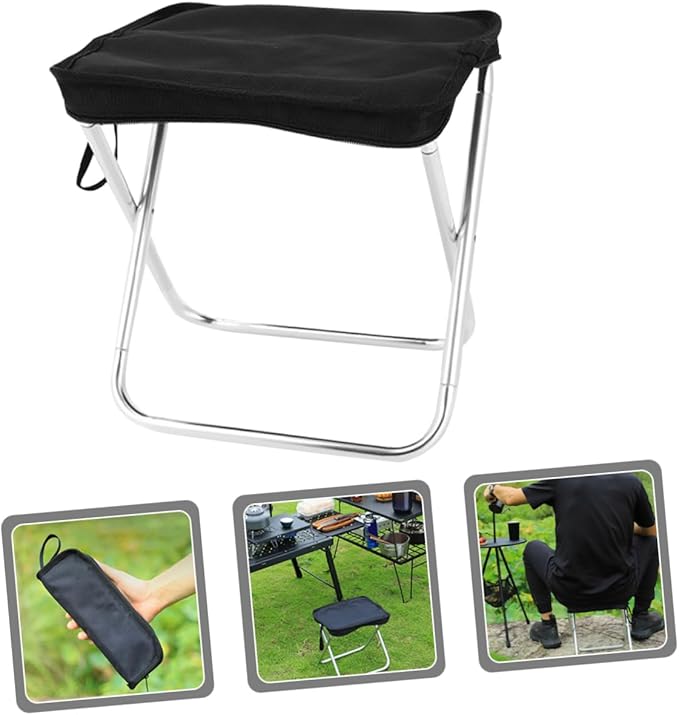 Lightweight Camping Stool Fishing Chair for Outdoor Adventures Portable Resting Seat for Picnics Hiking and Travel