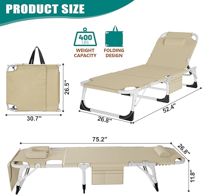 DoCred Folding Camping Cot with Mattress 2 Pack Heavy Duty Folding Cot for Adults Portable Sleeping Cot Bed Adults Outdoor Bed with Carry Bag Travel Camp Cots