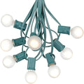 G30 Globe Outdoor String Lights With 25 Frosted White Globe Bulbs By Novelty Lights - Commercial Grade - Outdoor Lights - Bulb String Lights - Globe String Lights - Globe Lights - Patio String Lights