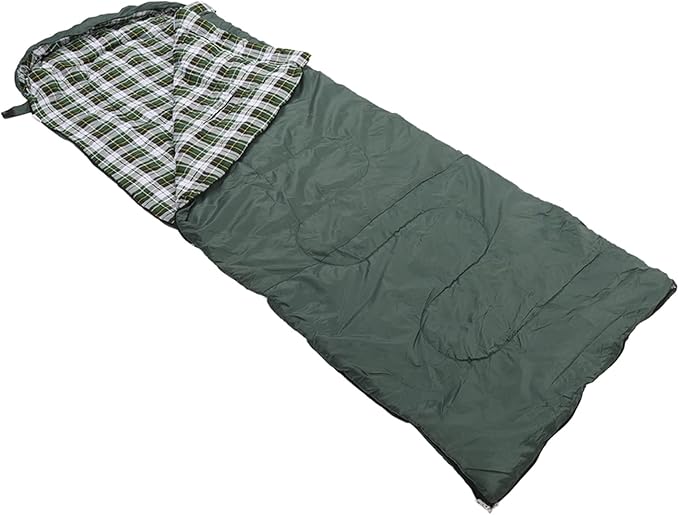 Double Sleeping Bag for Camping &amp Hiking | Thickened Flannel Lining &amp Hollow Cotton Fill | Portable Envelope Design for Outdoor/Travel/Home Use | 0°C Comfort Rating