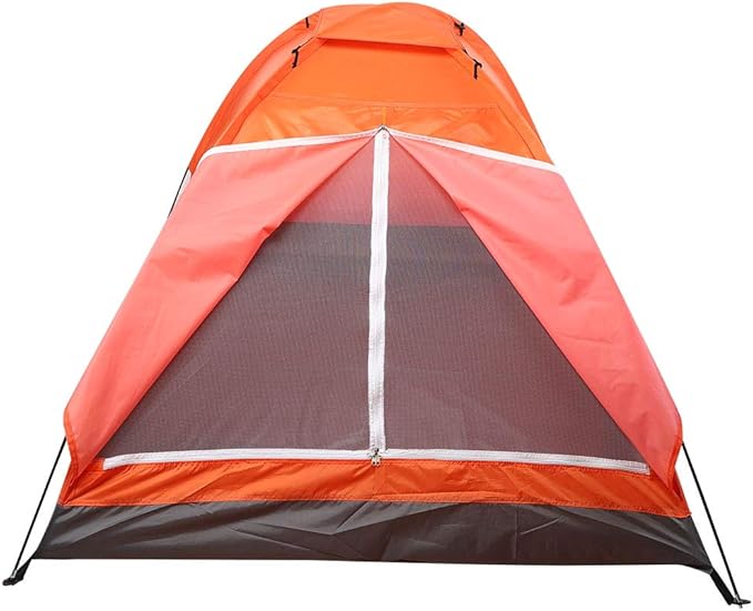 Outdoor Tent Double Person Single Layer Lightweight Portable Waterproof Camping Tent for Hiking Beach Picnic Oxford Cloth 200x150x110cm