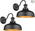 Farmhouse Barn Light11.5 Inch Outdoor Wall Light Weather Resistant Exterior Lighting FixtureOutdoor Wall Mount Light Anti-Rust Porch Light for House Patio Garage (Black2Pack)