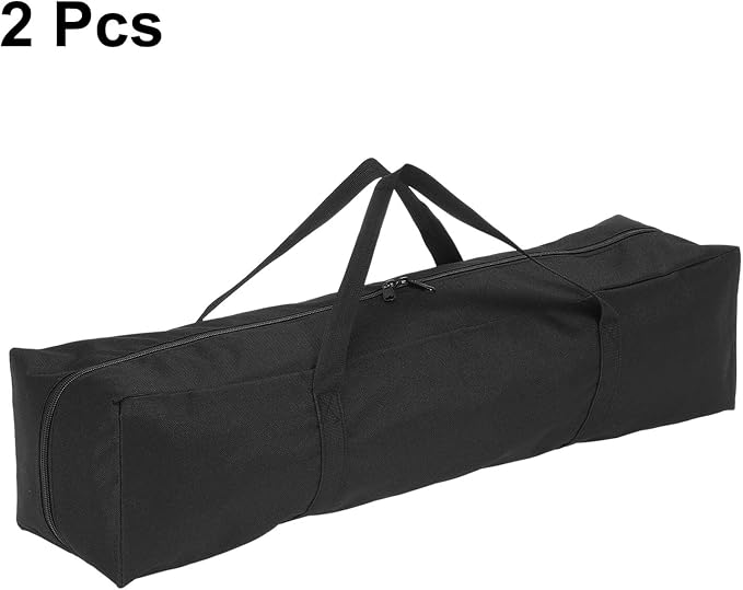 HARFINGTON 2pcs Camping Chair Replacement Bag 27.6 x 7.9 Folding Chair Carry Bag Oxford Cloth Storage Tent Bag with Handle Strap for Travel Outdoor Camping Sports Black