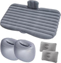 Inflatable Car Mattress SUV Back Seat Inflatable Bed Outdoor Camping Inflatable Mat Thick Flocked PVC Material 72 Hours Leak-Proof Test (Six)