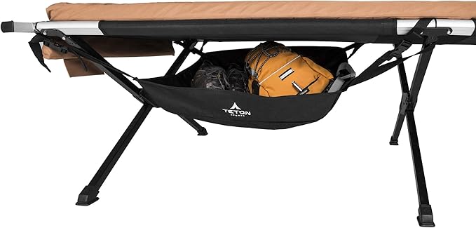 Teton Cot Organizer Great Camping and Hunting Gear Perfect Companion to the Teton Camping Cots A Must Have Under Cot Storage