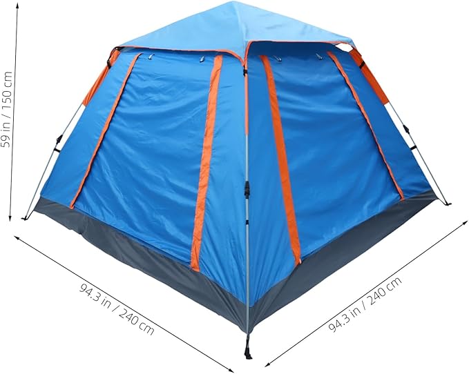 HANABASS Portable Automatic Camping Tent Waterproof Outdoor Foldable Tent Thickened Moisture-Proof Rain Shelter Lightweight 2-Person Setup for Hiking and Beach Camping