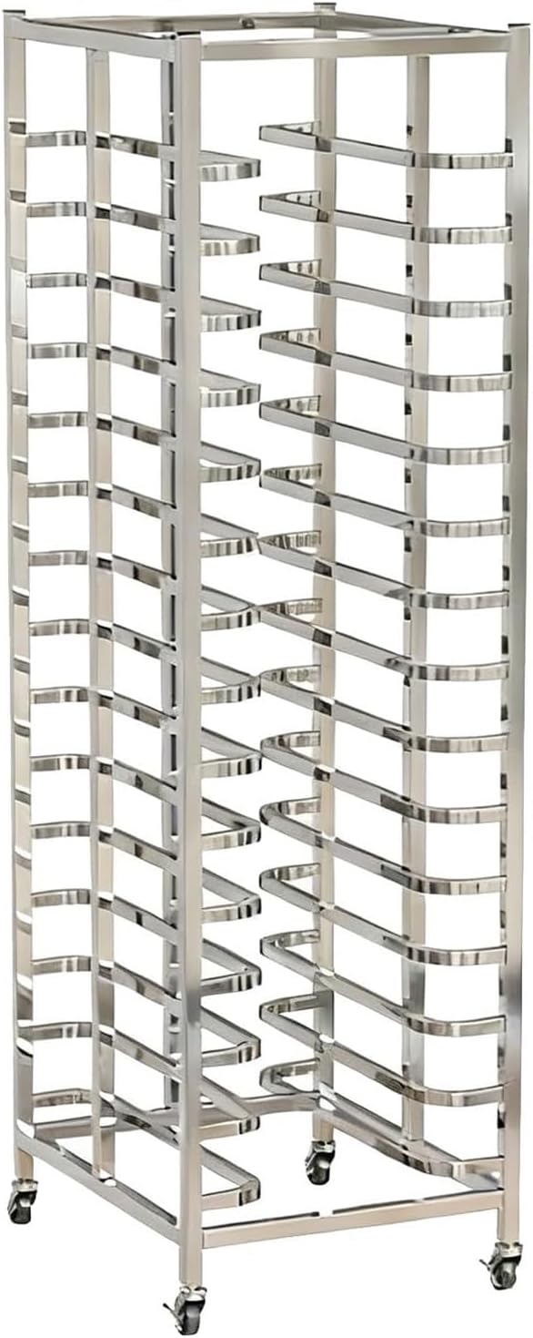 Commercial Kitchen Bakery Rack Stainless Steel Sheet Pan Drying Holder with Wheels Heavy Duty Storage Cart for Cooling Bun Pans