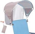 Universal Chair Umbrella Canopy UPF 50+ Sun Shade with Adjustable Clamp Fits Most Brands’ Beach Camping Lawn Tanning Zero Gravity Lounge &amp Fishing Chairs Patent Design