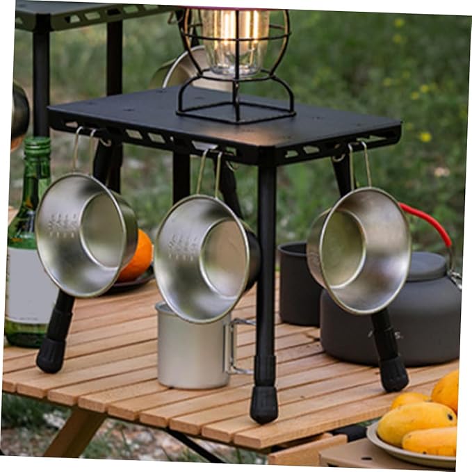 Yardwe Foldable Picnic Table Compact Camping Table Sturdy Grill Tables for Outside