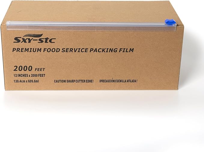 Plastic Food Wrap 12 x 4000 feet 2000 Feet Pack of 2