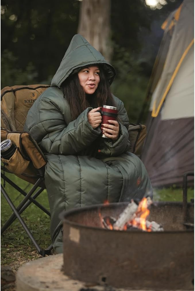 Guide Gear Sportsman’s Sleeping Bag with Arms for Adults Cold Weather Hunting Camping Hiking Accessories