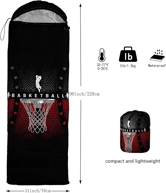 Axolotl Gamepad Sleeping Bag3 Season Warm and Cool Weather Game Console Sleeping Bag for Boys TeensWaterproof Lightweight Geometry Hexagonal Sleeping Bag for TravelingOutdoors CampingBlueBlack