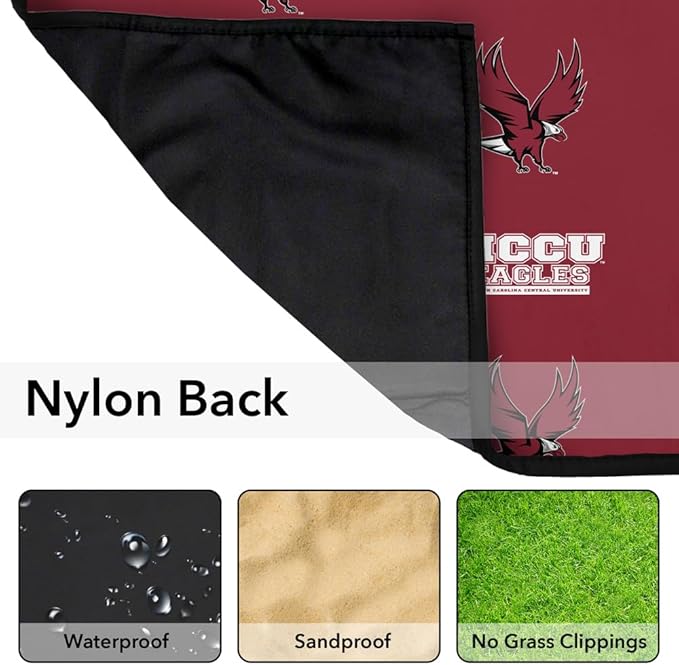 LOGOVISION North Carolina Central University Picnic Outdoor Blanket 50x60 Logo Pattern Foldable Blanket for Picnic Beach Camping Park Tailgate