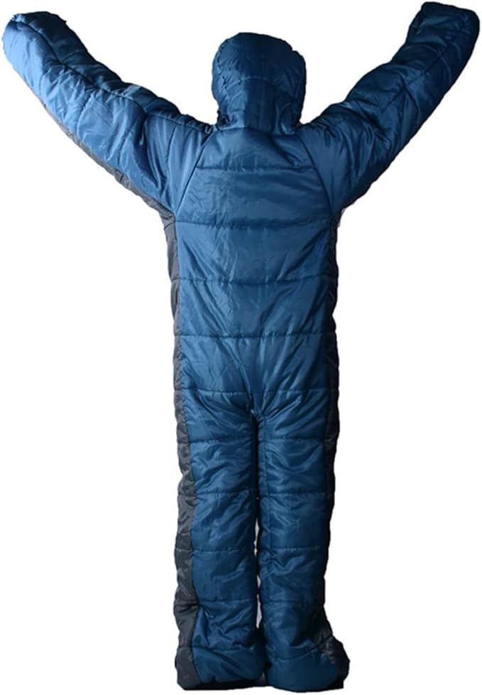 Wearable Sleeping Bag - Ultralightes Thermal Shell Windproof Cold Protection Human Cocoons Night | Mountain Basecamp Sleep Shelter Stop Alpine Snow Treks Rest Spot Use for Hiking Camping Climbing