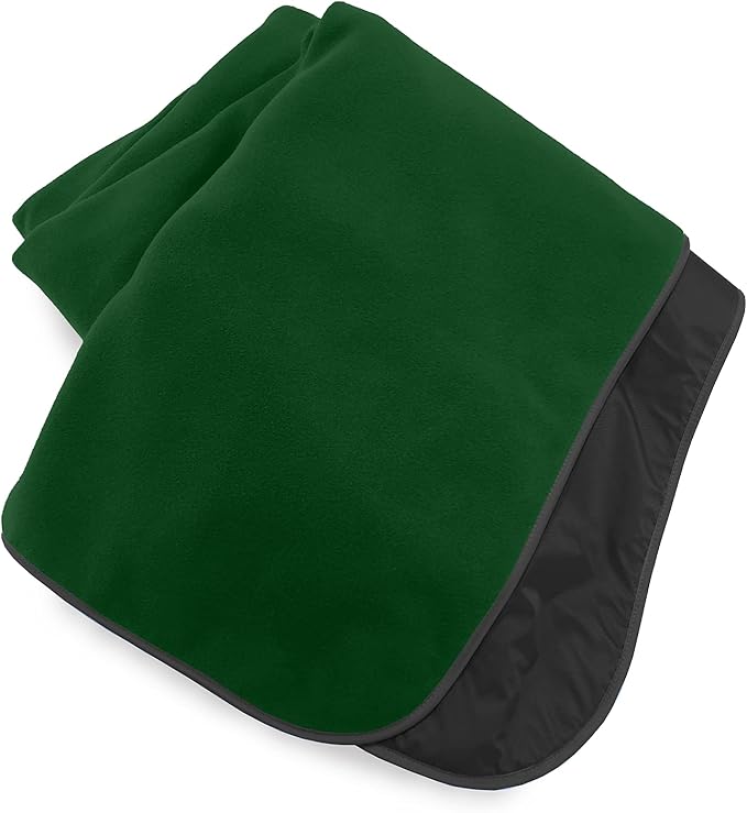 Mambe Extreme Weather Outdoor Blanket - Forest Large - 100% Waterproof and Windproof Soft Warm Polarfleece with Durable Nylon Shell Use at Sporting Events Camping Picnics Emergency Blanket
