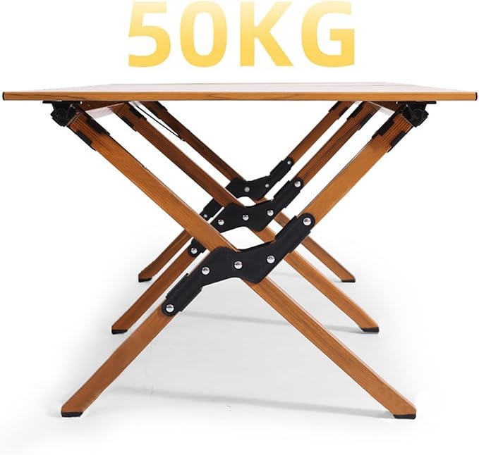 OTHZON Folding Dining Table Mounted Rent House Picnic Table Complimentary Storage Bag Outdoor Folding Table Portable Egg Roll Table Picnic Camping Table Light Gray
