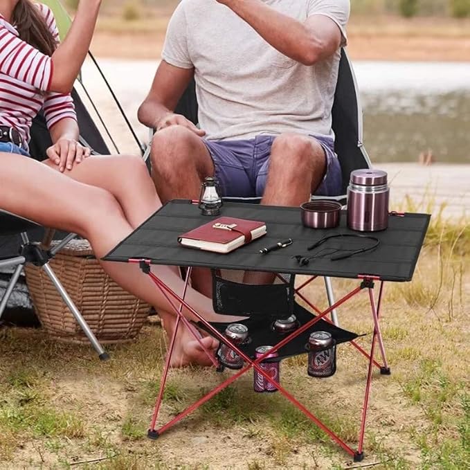 Desk Table Small Terrace Desk Aluminum Alloy Portable Table Outdoor Furniture Foldable Folding Campin (Color : E Size : As Shown) (D As Shown)