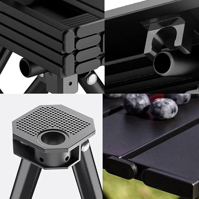 Portable Carbon Steel Camping Table Portable Camping Table Outdoor Folding Camping Table High Capacity Camping Table Folding