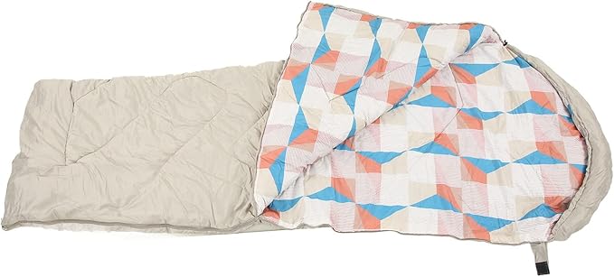 Outdoor Camping Sleeping Bag for Adults Warm Sleeping Bag with Hood Trapezoid Design for Hiking Climbing Lightweight and Portable with Storage Bag Comfortable
