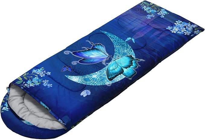 CVHOUSE Camping Sleeping Bags3 Season Warm &amp Cool WeatherLightweightWaterproof Sleeping Bags for Adults &amp KidsTravelingand OutdoorsCamping Gear Equipment