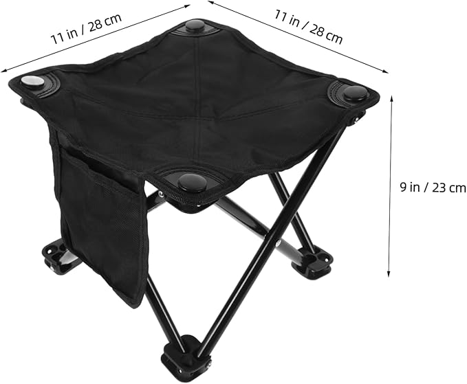 DOITOOL Small Folding Stool Lightweight Camping Stool Portable Bench for Fishing
