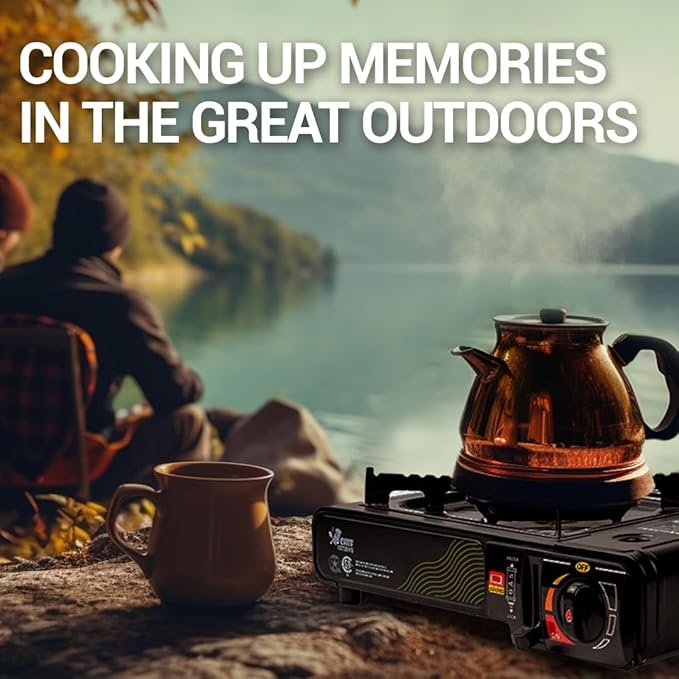 JoChef Butane Camping Stove - 9500 BTU Portable Gas Stove